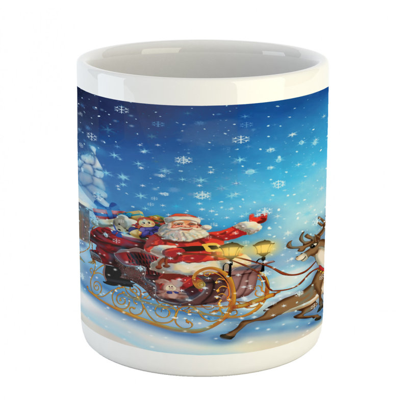 Grande tasse à café santa