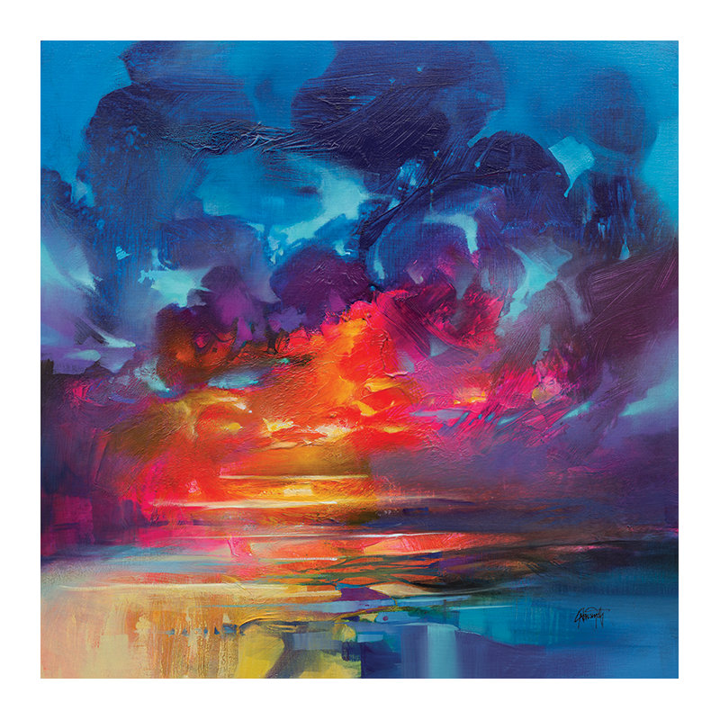 Liquid Light 3 by Scott Naismith - Wrapped Canvas Canvas, 85cm H x 85cm W x 3.8cm D