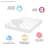 300 Thread Count Cotton Sateen Waterproof Mattress Pad,White