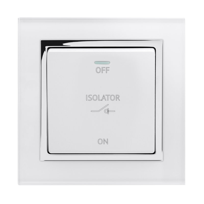 Grimaldi Wall Mounted Socket, White
