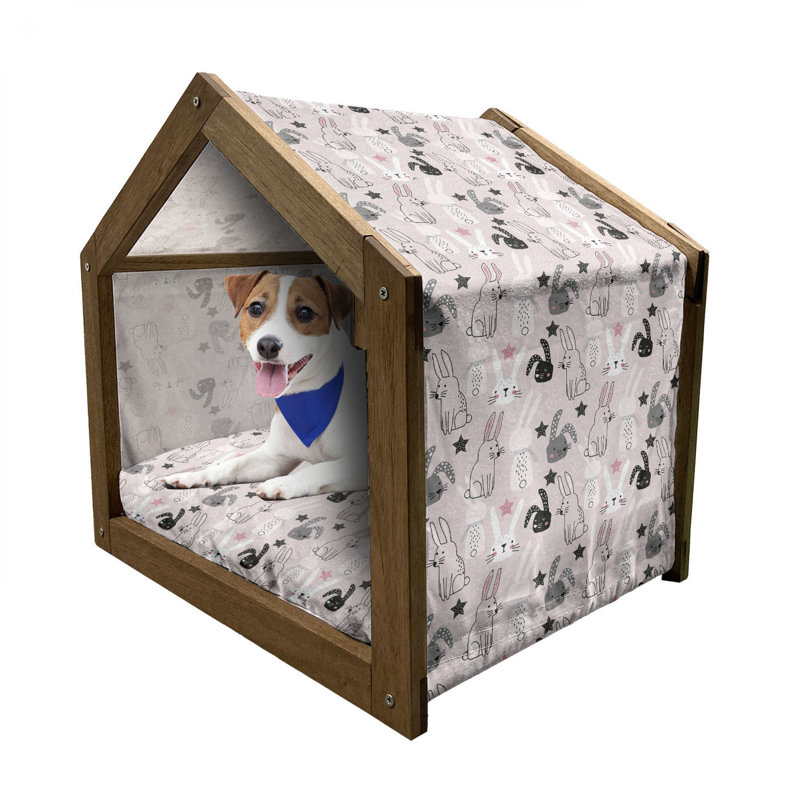 Niche pour chien en bois, H 22,44 po x l 23,62 po x P 17,72 po