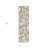 2' X 8' Taupe and Ivory Floral Washable Non Skid Indoor Outdoor Runner Rug