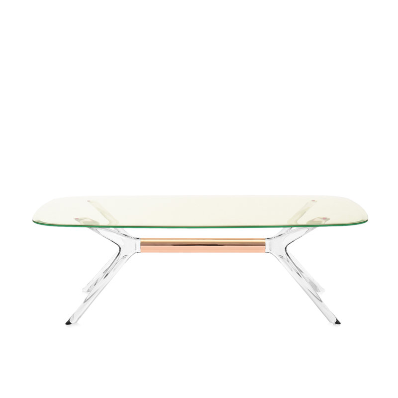 Blast Coffee Table, Crystal-Bronze, Yellow