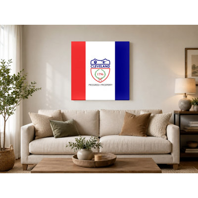Cleveland City Flag — Ohio Municipal Canvas Wall Art