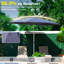 Parasol d'extérieur 10 pi - Protégé, imperméable, pour le jardin, la terrasse, la cour, la piscine, imperméable bleu marine, cour de résistance supérieure