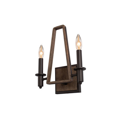 Applique murale en bronze satiné Duluth 2 LT Kalco