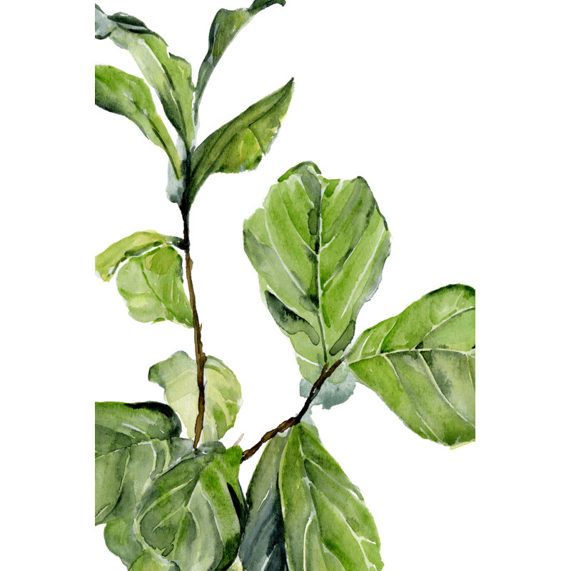 Fiddle Fig II, H 12 po x l 8 po x P 1,25 po