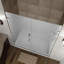 Porte de douche à charnière sans cadre 72" x 72" avec tablettes Nautis GS-17315515