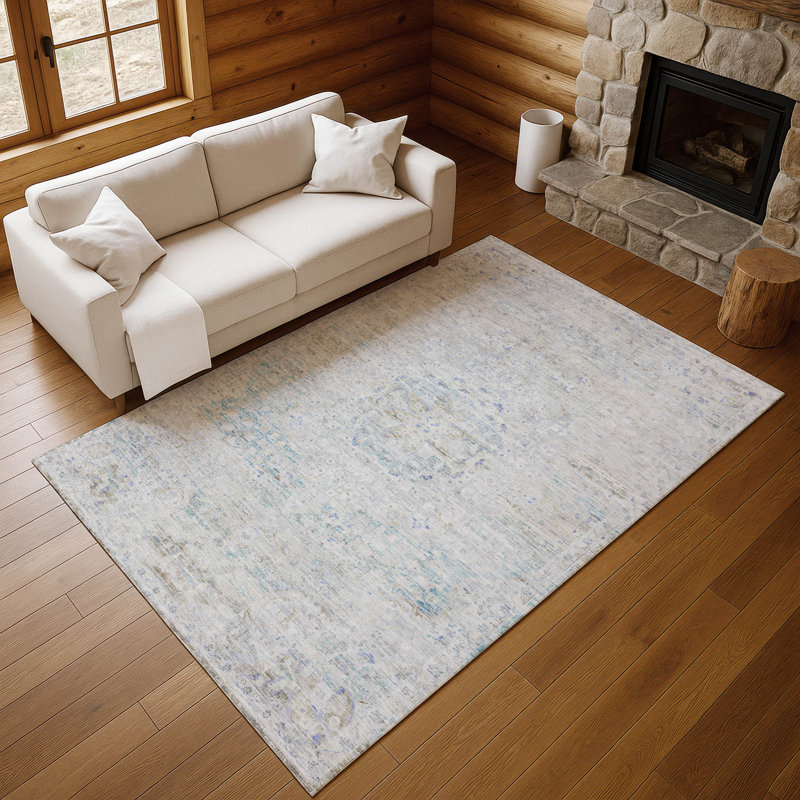 Premium Machine Washable Marasco AMF1636 Global Rug, Rectangle 3' x 5'