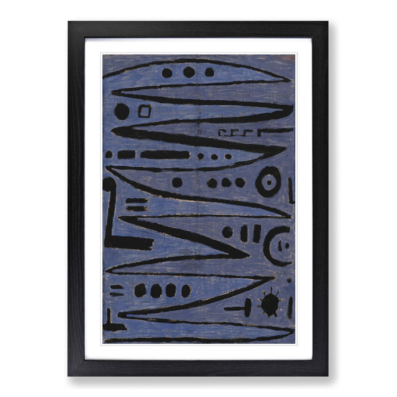 Paul Klee - Single Picture Frame Painting, Black