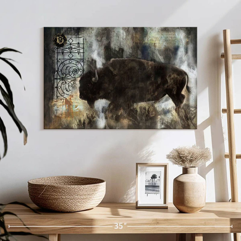 Brampt Wandering Buffalo, 16" H x 24" W