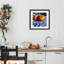 Oranges sur toile rayée, reproduction sous verre, design par Kate Jarvik Birch-211692021-211692023