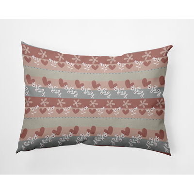 Floral Reversible Throw Pillow