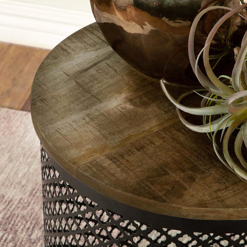Drum Base Accent Table