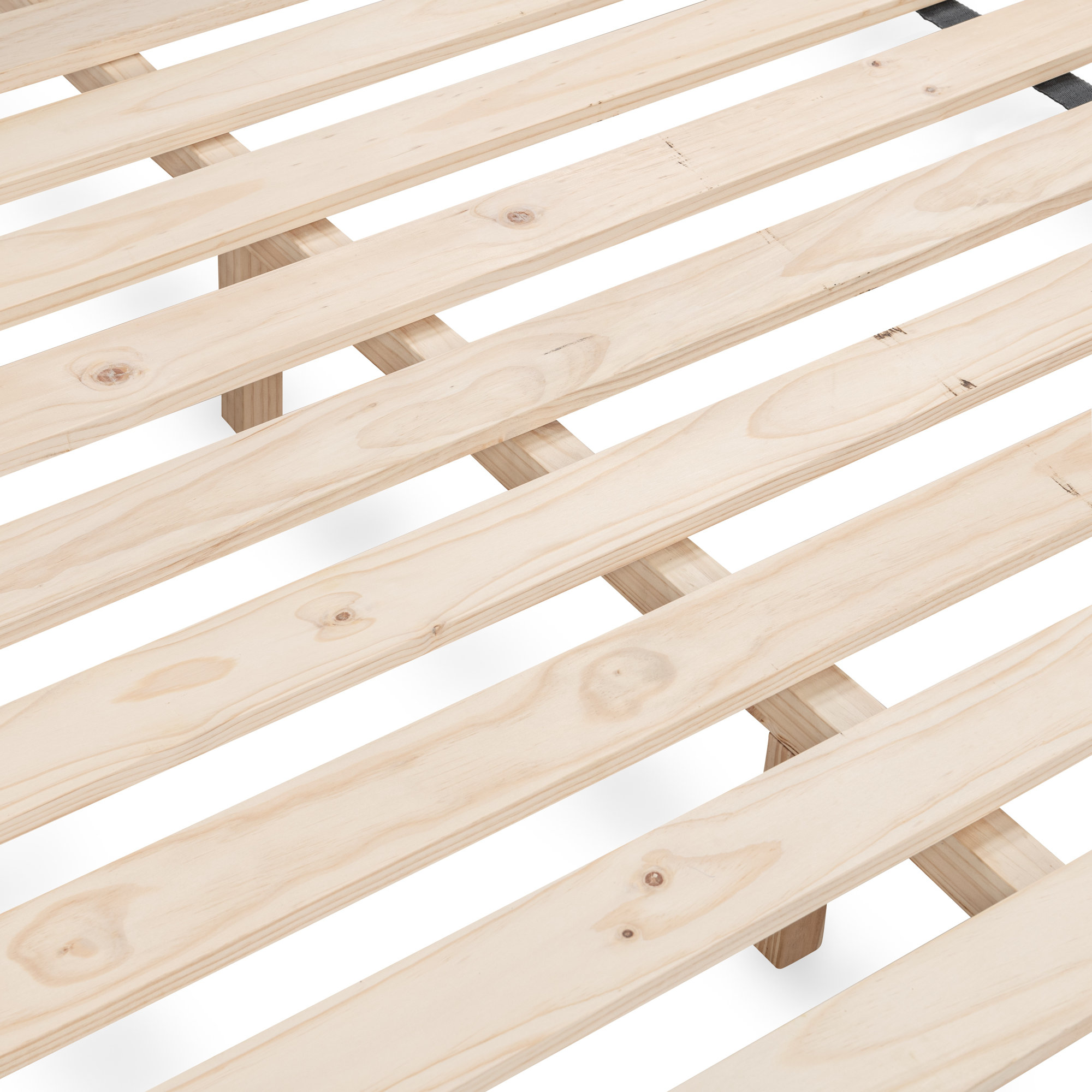 Modica Pine Wood Bed, Natural, King