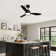 42''/52'' 3 - Blade Dimmable Ceiling Fan With Led Light & Remote Control