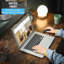 L-Shaped Metal Base Writing Desk