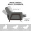 Fauteuil inclinable traditionnel en bois massif Edwin-1152804929