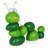16"H Caterpillar Solar Statue with Light-Up Eyes