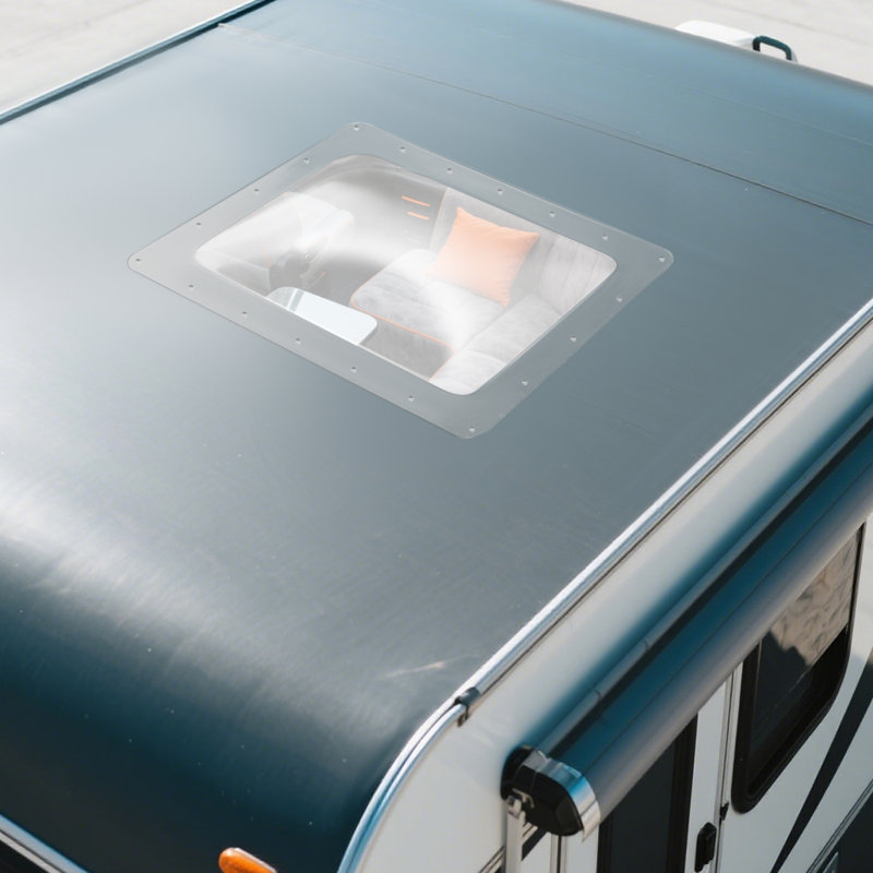 Housse de remplacement pour lanterneau de toit en polycarbonate résistante aux rayons UV de 18 po x l 26 po pour caravane de camping