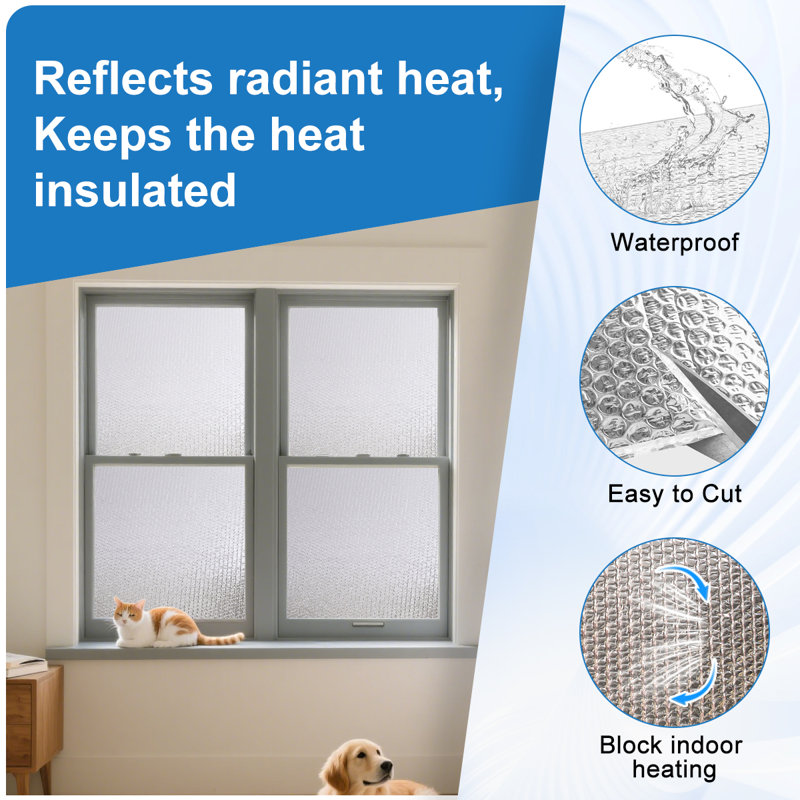 Heat-Insulating Single Air Bubble Aluminum Film Suitable For Home Decoration