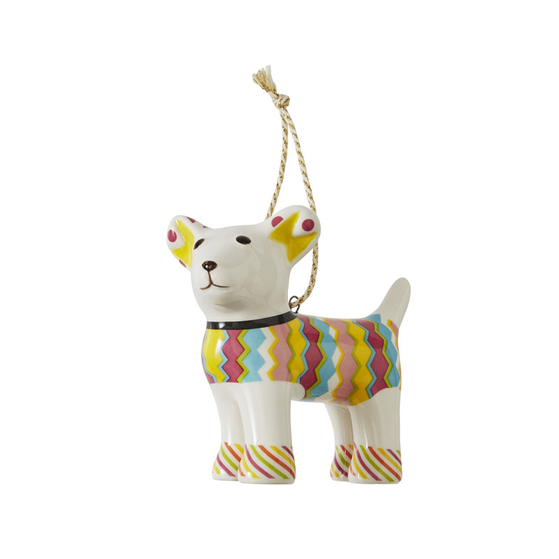 Tiffany Pooch Patchwork Ornament