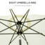 Parasol de patio de 9 pi avec bouton poussoir inclinable et manivelle Outsunny-334128852