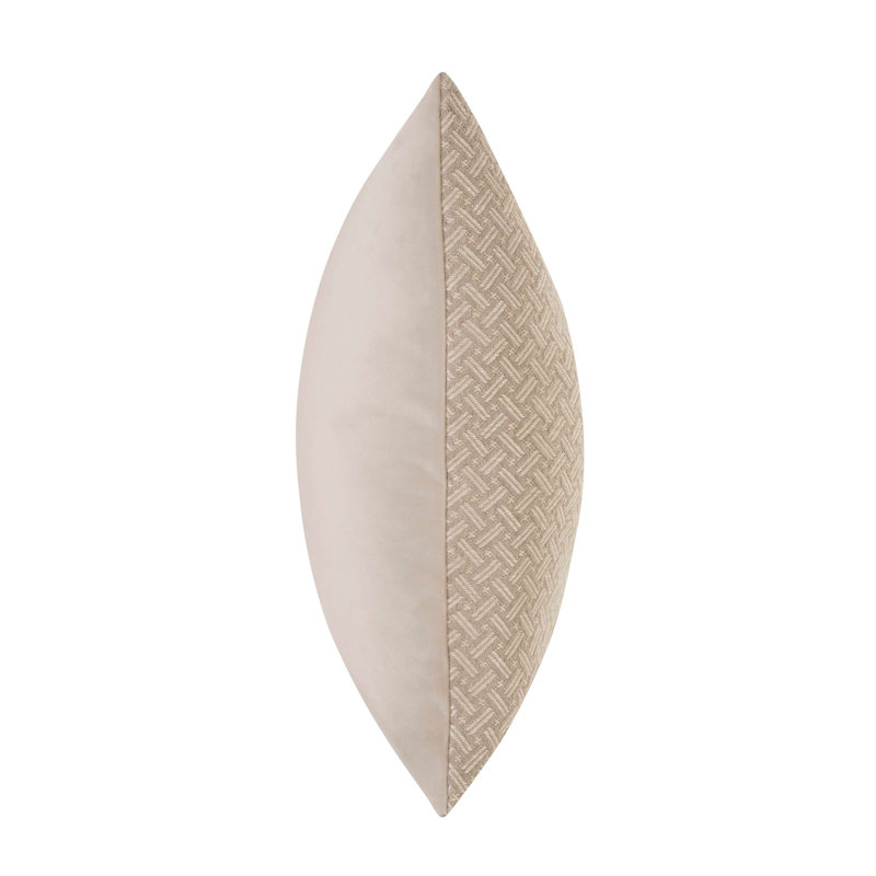 Sia Geometric Brown Square Throw Pillow Cover