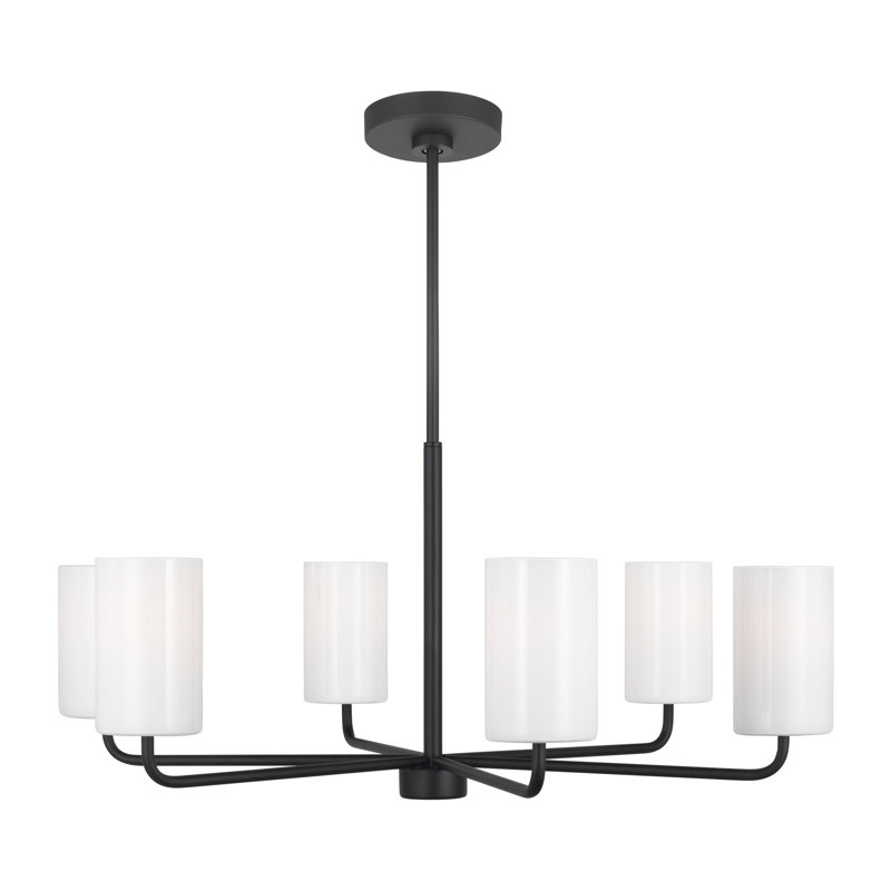 Lustre à 6 lumières Vincente, Oui, Midnight Black