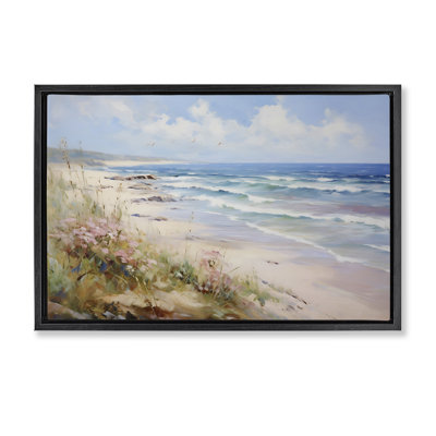 «Summer Coastal Waves», toile flottante encadrée par Franklyn Gregory