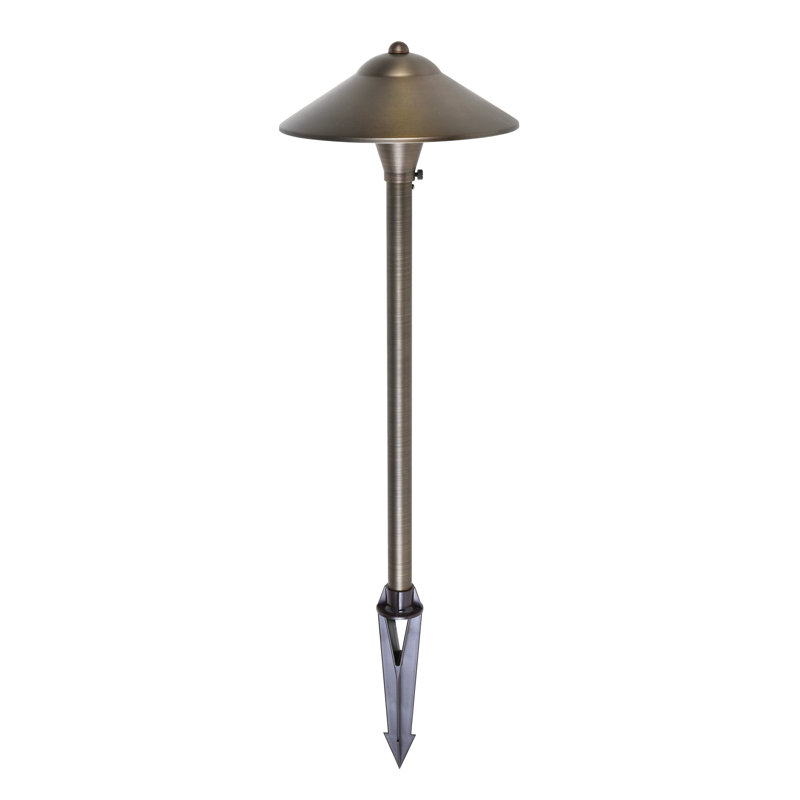 Camillo Antique Brass Low Voltage Metal Pathway Light