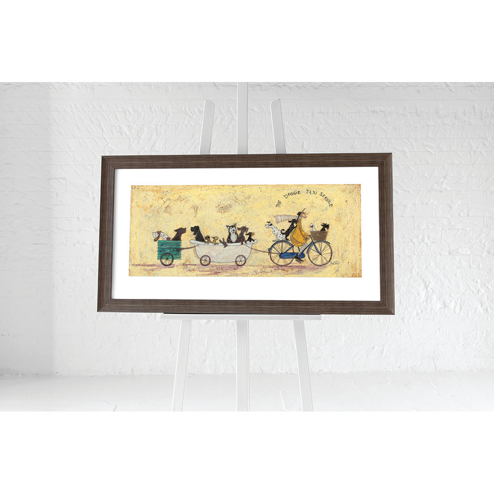 The Doggie Taxi Service by Sam Toft - Picture Frame Graphic Art Print on Paper