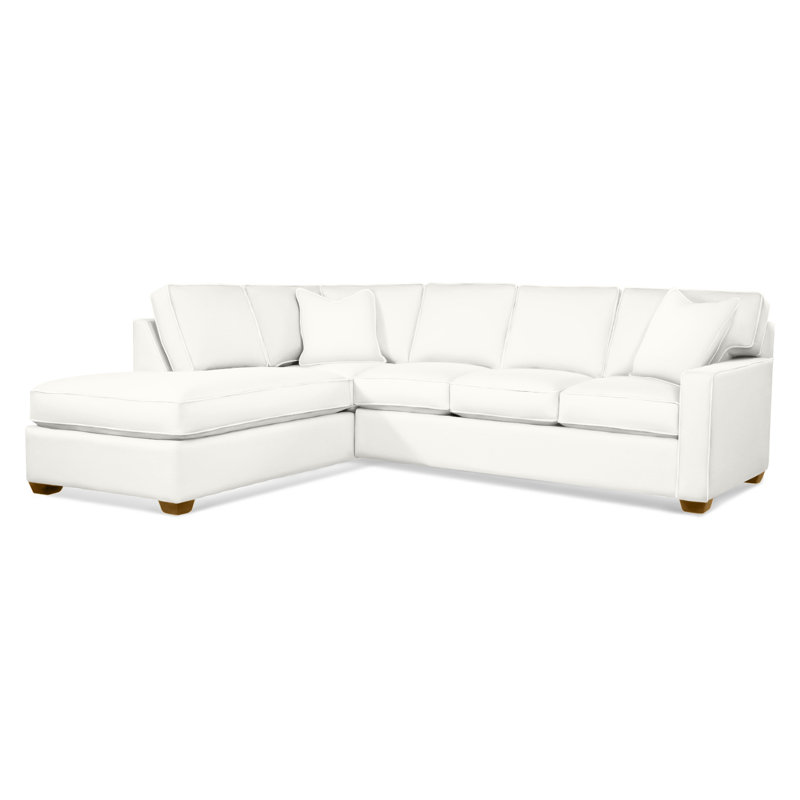 Ellora Upholstered Chaise L-Sectional, Havana, Left Hand Facing, Elite Ivory; 0321-91