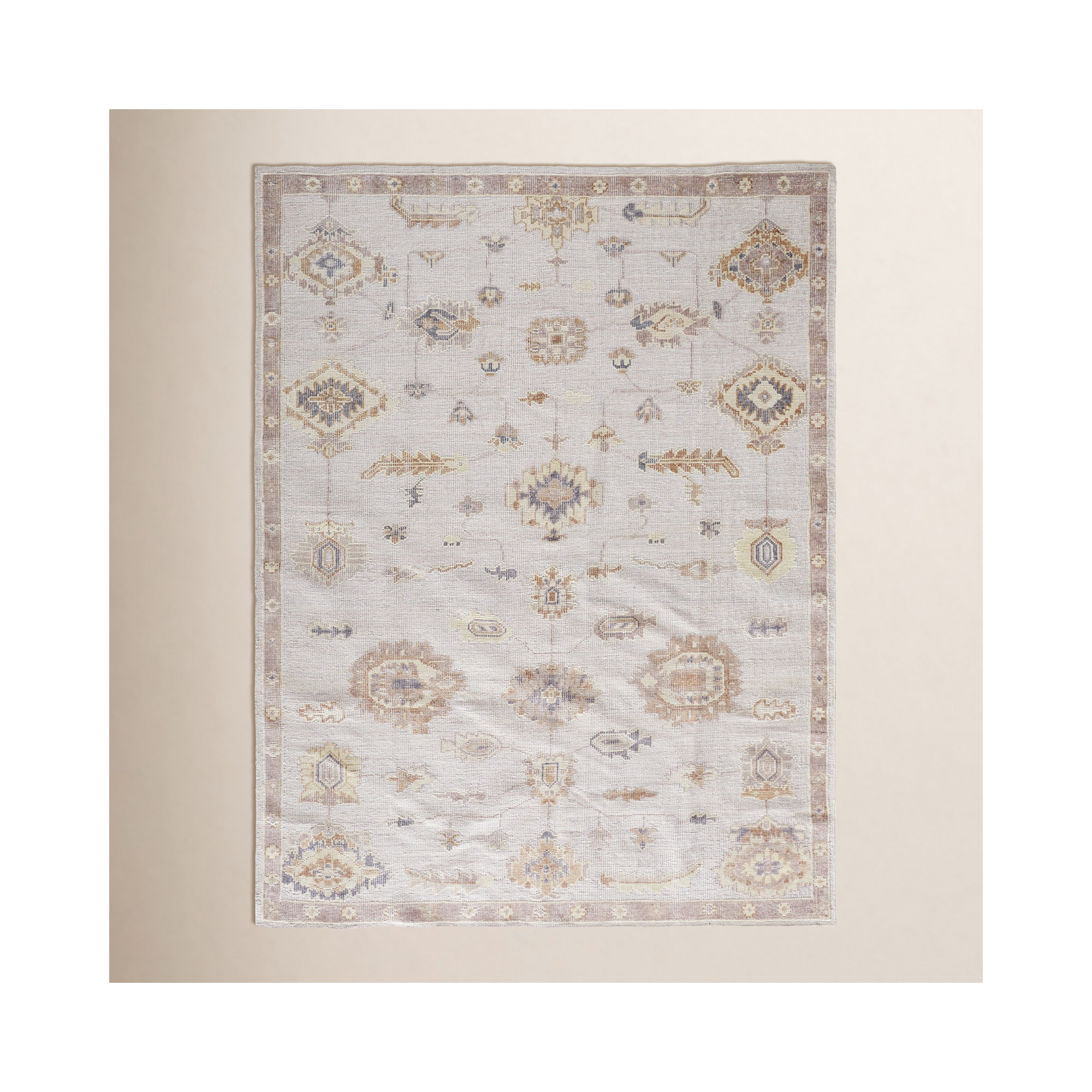 Winslet Recycled P.E.T Light Gray/Brown/Beige Rug, Rectangle 8' x 10'