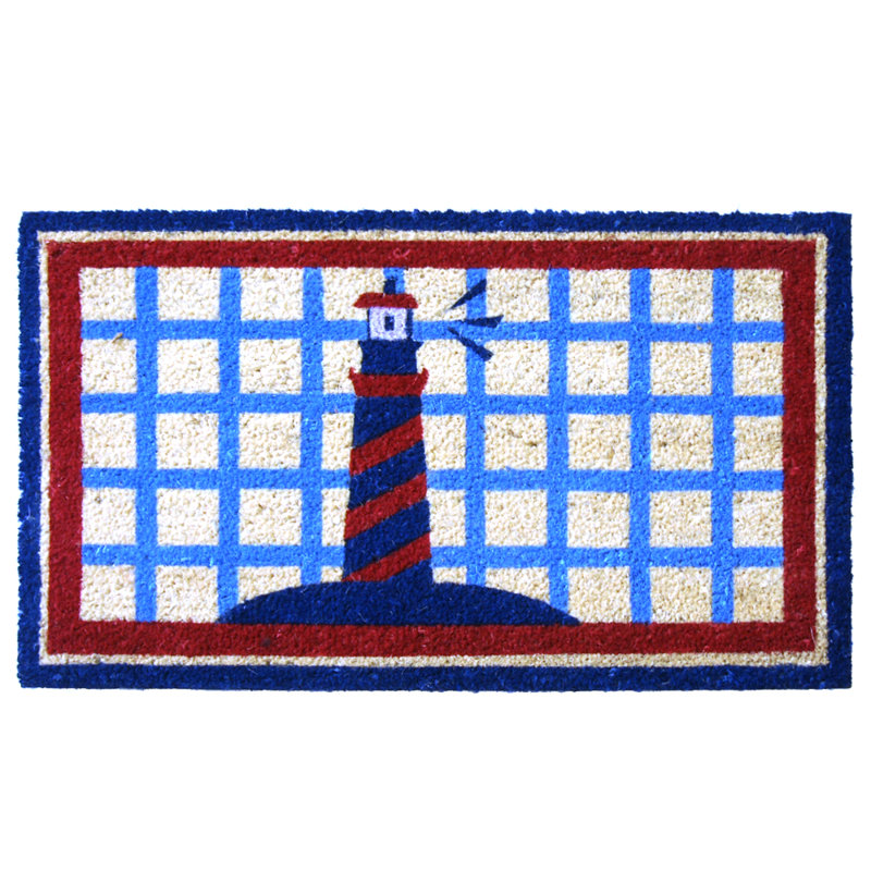 Le phare de fuiloro sur la plage de Cape Cod de 30 po x 18 po Paillasson d’extérieur antidérapant
