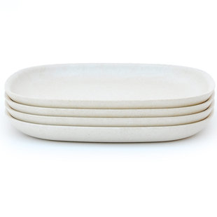 Assiette plate en bambou EKOBO (Ensemble de 4)
