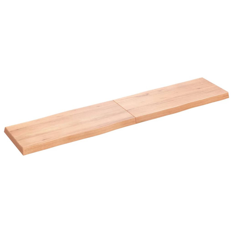 Solid Wood Table Top, Light Brown, 40cm H x 180cm W x 6cm D