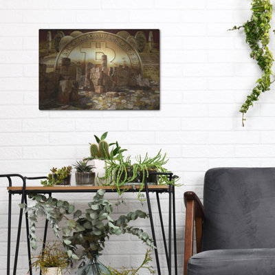Luxe métal Art «Bitcoin New Age Seven» par Steve Hu «Bitcoin New Age Seven» par Steve Hunziker OOB