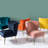 Euclid Velvet Accent Chair with Metal Legs-366564311