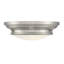 Plafonnier 2 lumières Meridian en nickel brossé-897497516