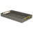 Baidy Hand-Finished Faux Shagreen Rectangular Serving Tray-1205077588