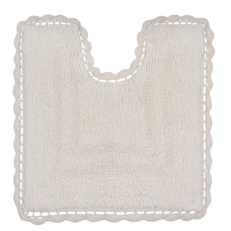 Casual Elegence Absorbent Cotton Soft Contour Mat, Ivory