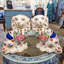 Porcelain Staffordshire Dog Figurines Pair-949343651