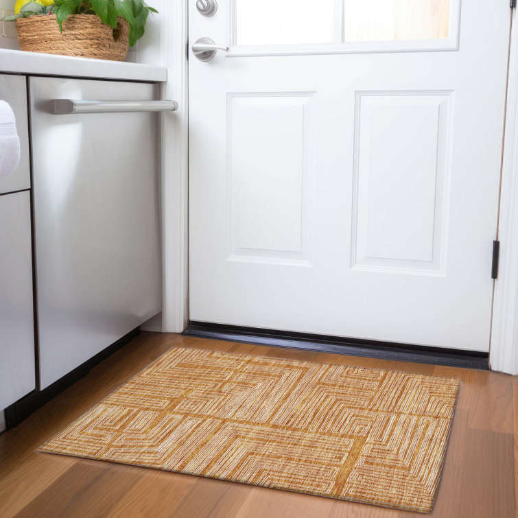 Premium Machine Washable Cortes AMF1045 Geometric Rug