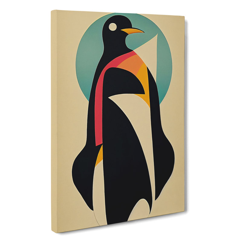 Abstract Penguin No.3 - Wrapped Canvas, 50cm H x 35cm W x 3cm D