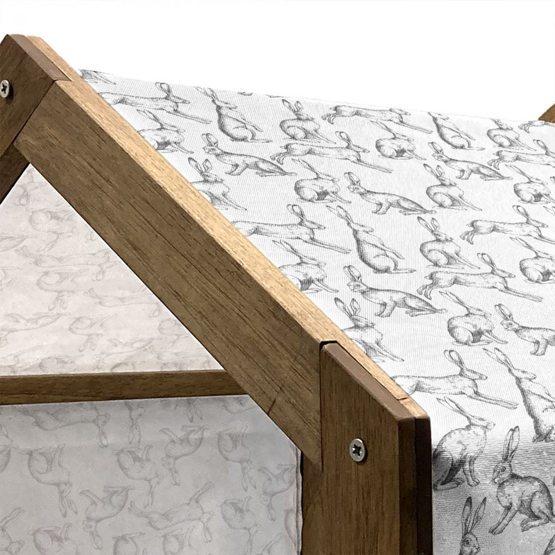 Niche pour chien en bois, H 22,44 po x l 23,62 po x P 17,72 po