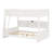 Wooden Bed Frame With Ladder, Guardrails,Storage Shelves And USB Ports-118155248
