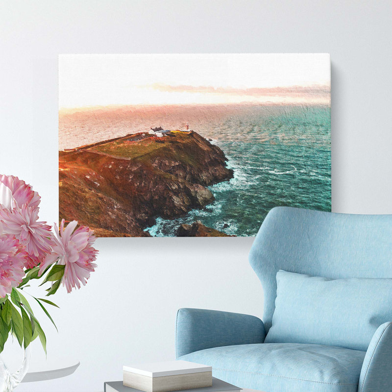 Howth Beacon in Dublin Ireland - Wrapped Canvas, 50cm H x 76cm W x 3cm D