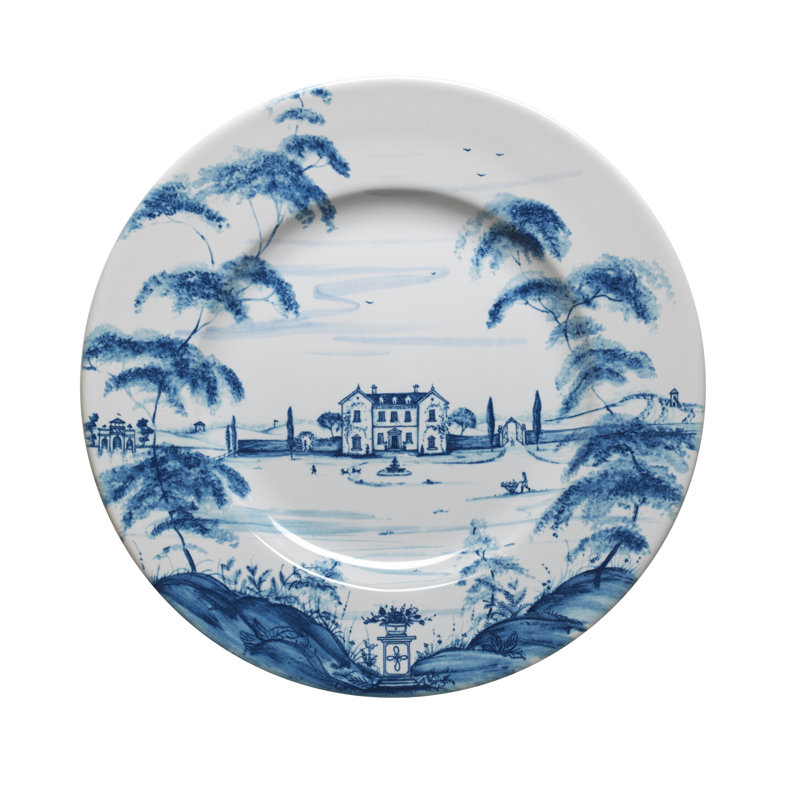 Country Estate Dinner Plate, Delft Blue/White