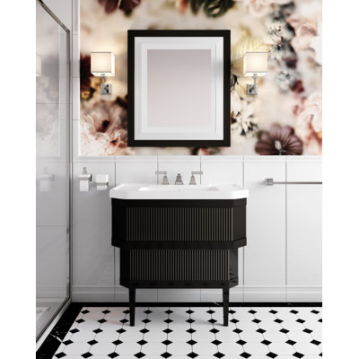 Metropolitan Ceramic 35" Single Bathroom Vanity Set
